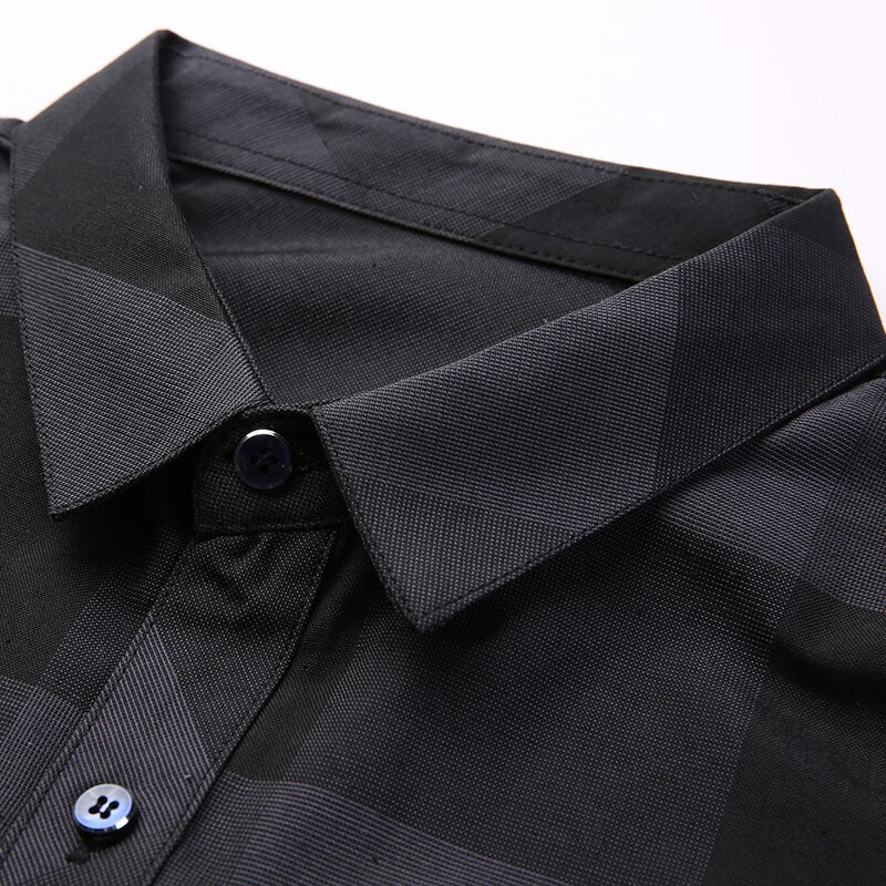 de chemise homme Plaid coupe ajustée vêtements de rue à manches longues bouton Up coréen entraînement décontracté hommes vêtements
