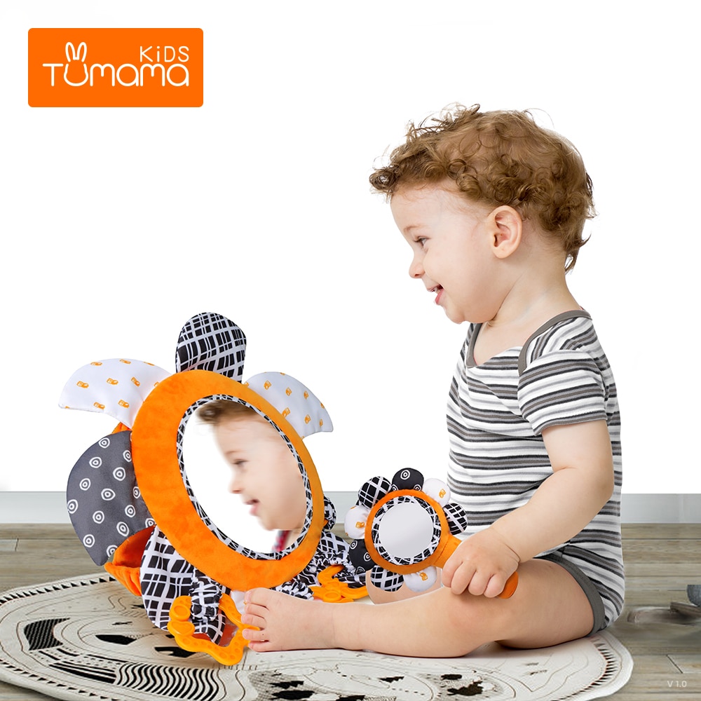 Tumama baby spejl bil mave tid spejl aktivitet udvikling klapvogn haning spejl legetøj til nyfødt sikkerhed bil bagsæde legetøj