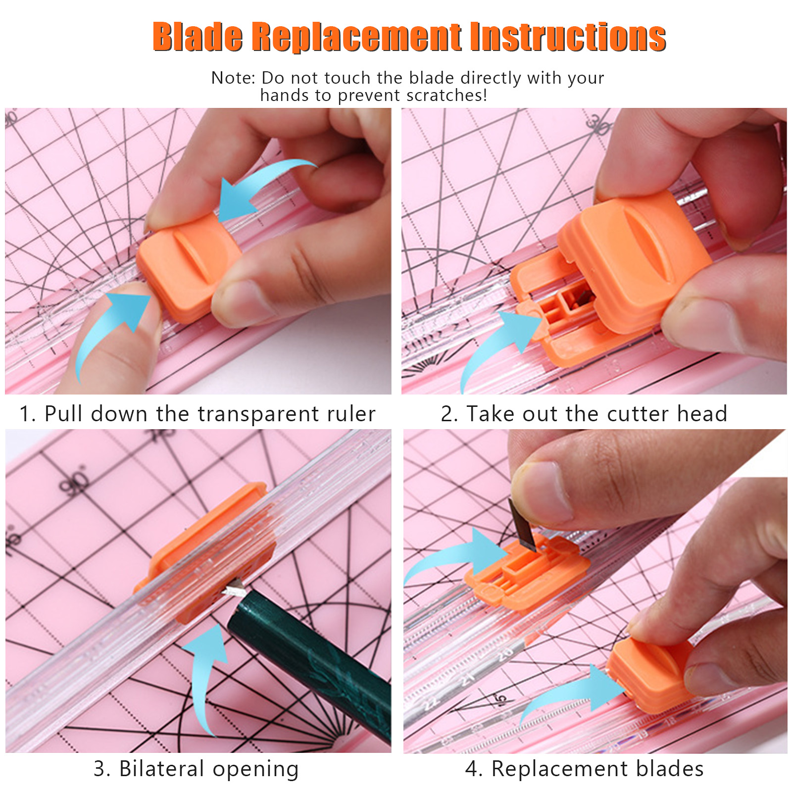 Popular A4/A5 Precision Paper Photo Trimmers Cutter Guillotine with Pull-out Ruler for Photo Labels Paper Cutting Tool
