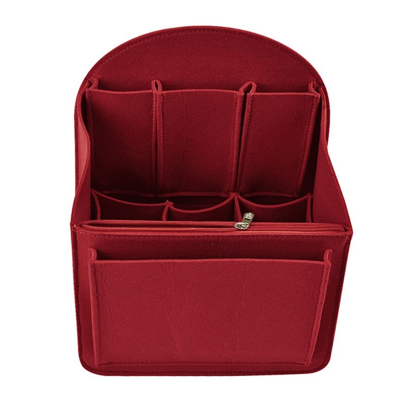 Rugzak Insert Zakken Liner Organizer Travel Accessoires Compartiment Sorteren Zakken Voor Handtas Opslag Afwerking Pakket: Wine Red M