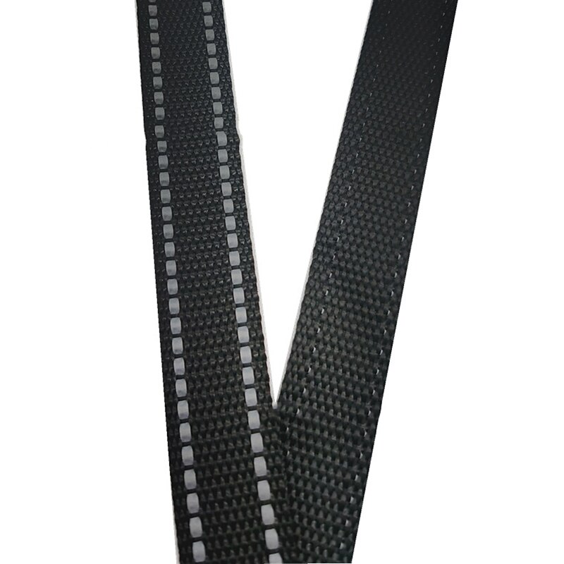5Meters 15mm Safety Reflective Webbing Backpack Luggage Tape Pet Basic Collar Handmade Accessories Outdoor Camping Use: Black 15mm