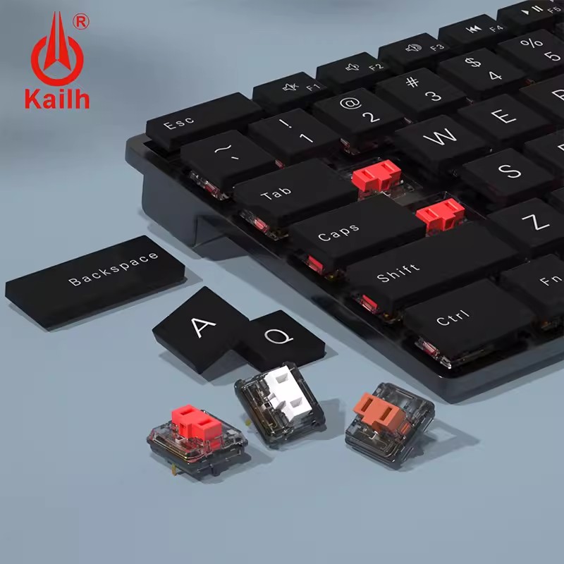 Niskoprofilowy przełącznik kailh do połowy ultracienki RGB swites do podświetlenia mechaniczna klawiatura do gier brązowo-biały niebieski czerwony