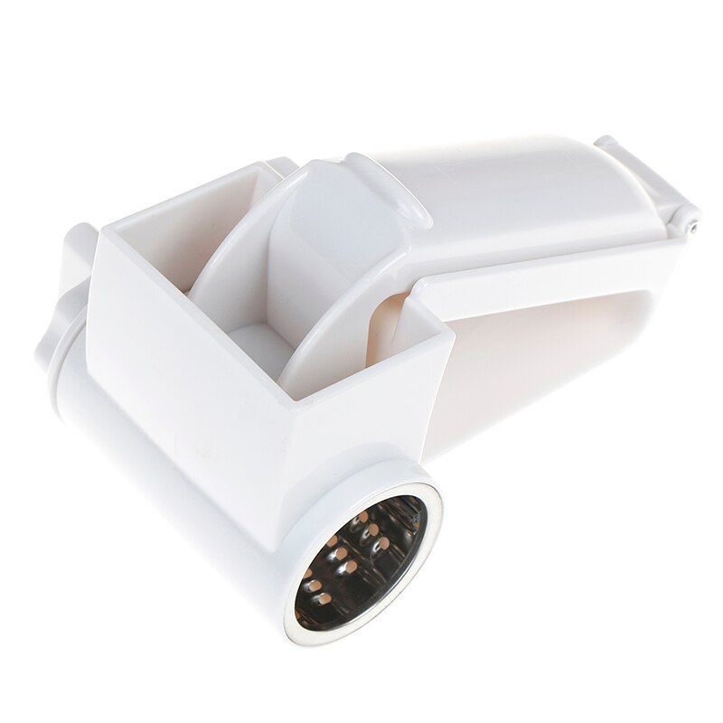 Plastic Hand-Cranked Cheese Grater Rotary Ginger Slicer for Chocolate with Stainless Steel Drum Grater Cutter
