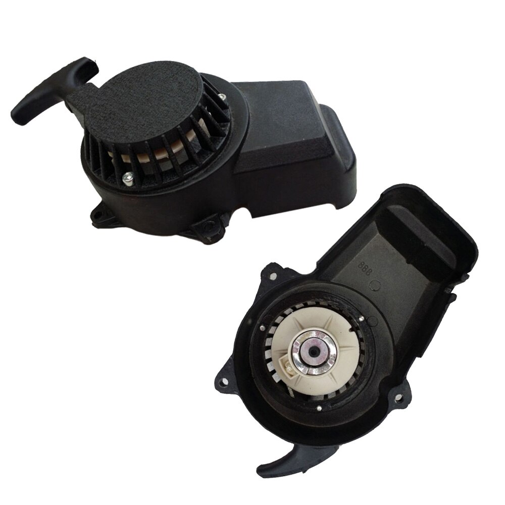 Aluminium dragstart för 47cc 49cc 50cc 2 takts fickcykel mini smuts atv quad svart ersättningstillbehör