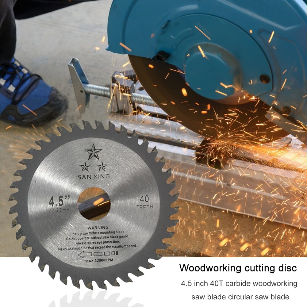 Multifunctionele Hout Zaagblad Timmerwerk Houtbewerking 40T Carving Disc Circulaire Metalen Doorslijpschijf Voor Haakse Slijper