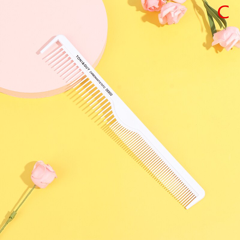 Professionele Kappers Carbon Kam Hittebestendige Haar Kam Snijden Kam Set 6 Ontwerpen Haar Kam Kapper Styling Haar Kam Set: C