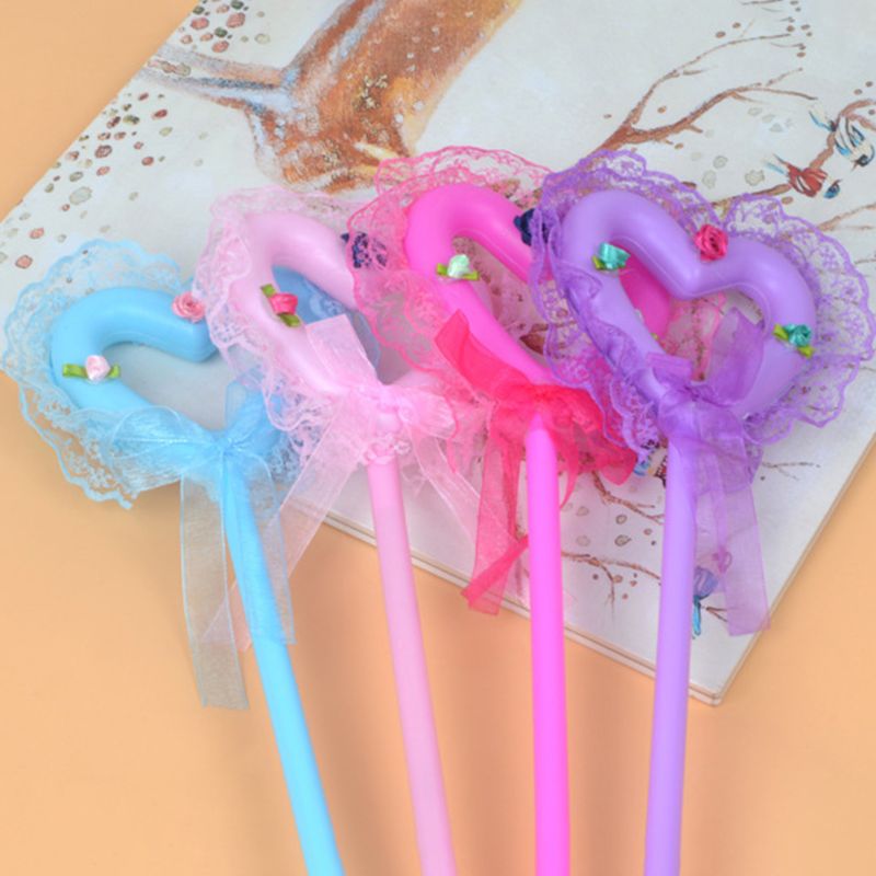 Lichtgevende toverstaf speelgoed hart liefde prinses cosplay flash sticks dxad: Default Title