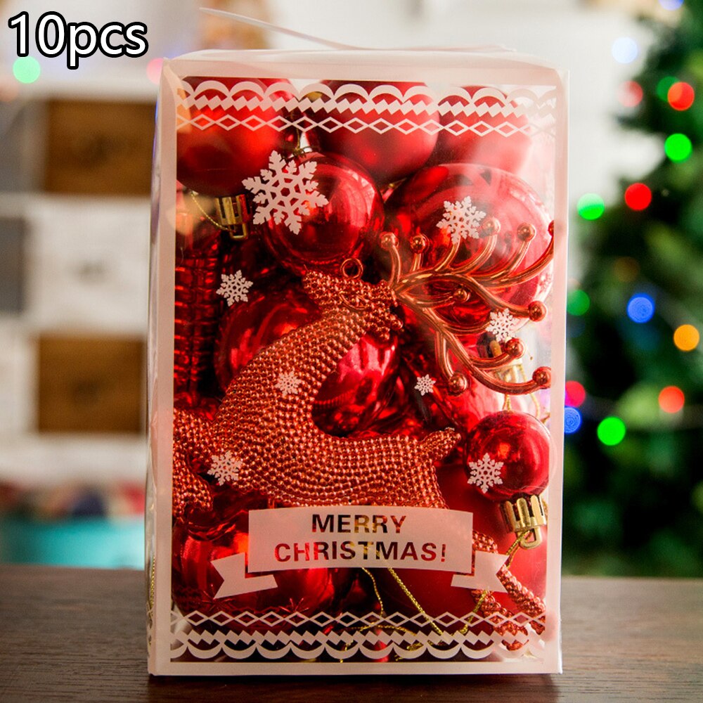 Røde juletræskugler søblå 30 stk / pakke 3-6cm flerfarvede dekorationskugler: Rød