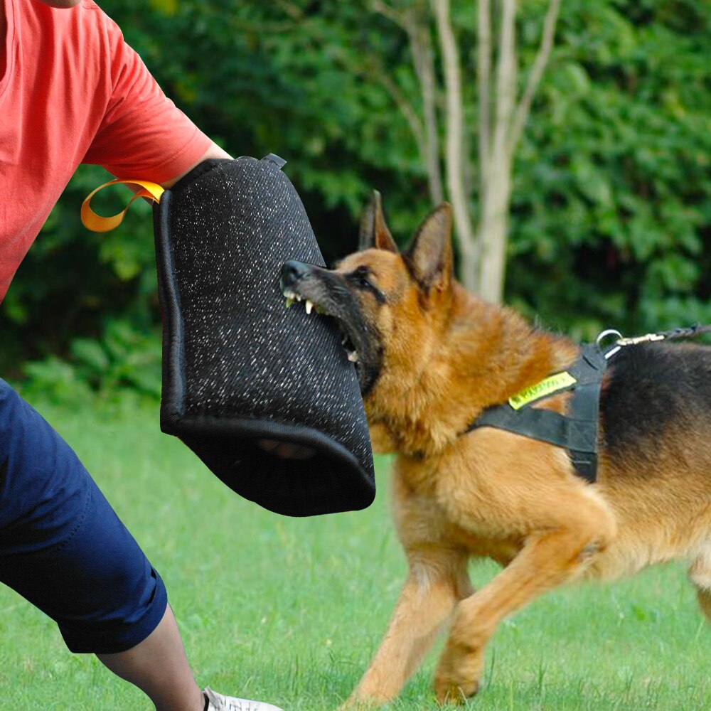 Funda protectora para brazo de mordedura de perro, herramienta Entrenamiento de mascotas para morder para perros medianos y grandes, perro policía, pastor alemán Pitbull,