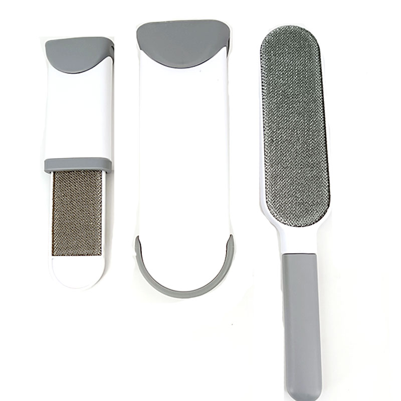 Brosse statique pour le nettoyage des poils d&#39;animaux, dispositif réutilisable, nettoyeur de poussière électrostatique, 3 pièces: Grey