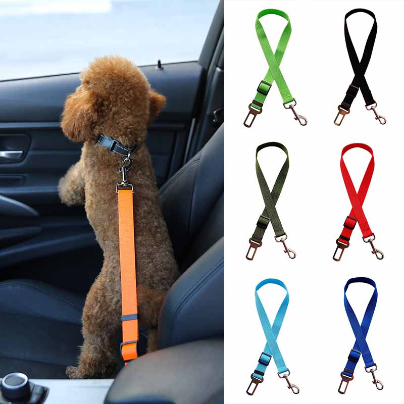 Pet Hond Kat Auto Veiligheidsgordel Verstelbare Lead Leash Voor Kleine Honden Kitten Levert Accessoires Reizen Clip Dog Seat Belt harnas