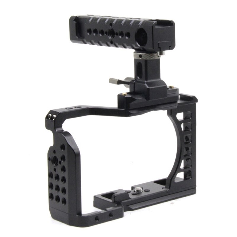 Camera Cage Top Handvat Voor Sony Canon Nikon Camera Konijn Kooi Fotografie Vlog Schoen Chute Camera Handvat