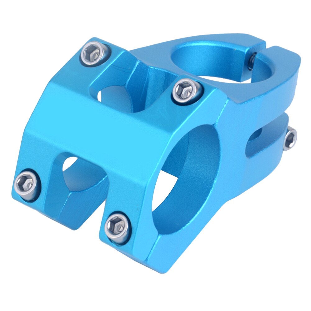 Stuurpen Mountainbike Fietsstuur Korte Stuurpen Aluminium Blue Hollow Riser Fiets Accessoire Mountainbike Stuurpen: Blue