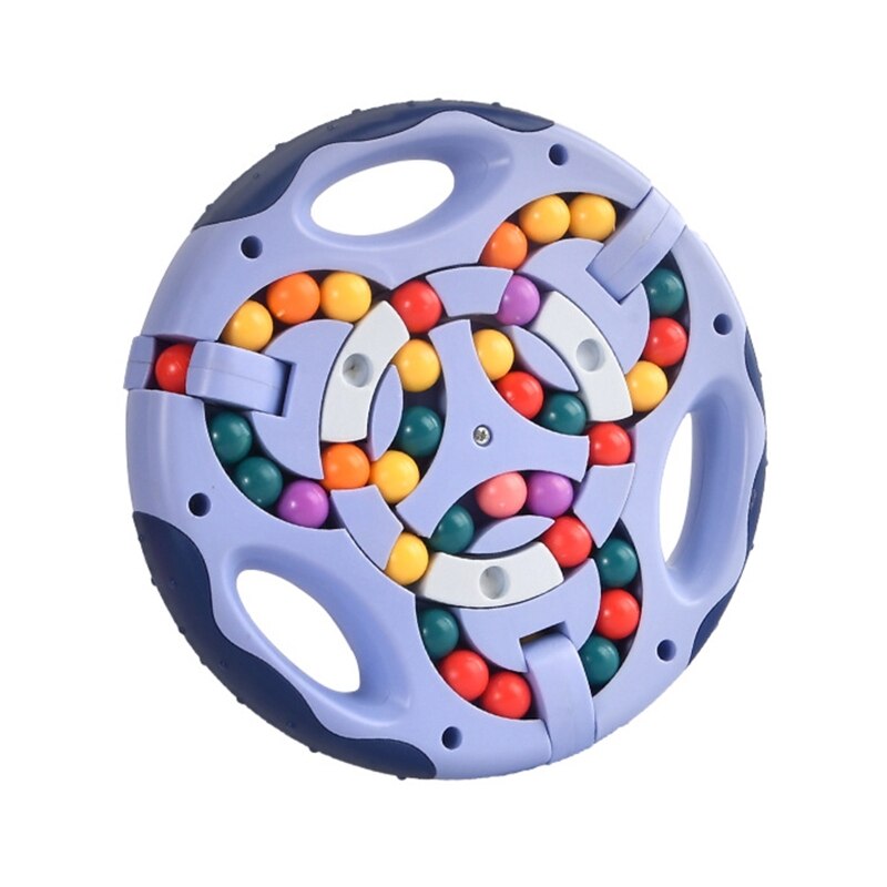 Rotierenden Finger Spinner Magie Bohne Würfel freundlicher Party Favor einstellen Druck Linderung Spinnen Spitzen freundlicher Pädagogisches Spielzeug 87HD: Blau