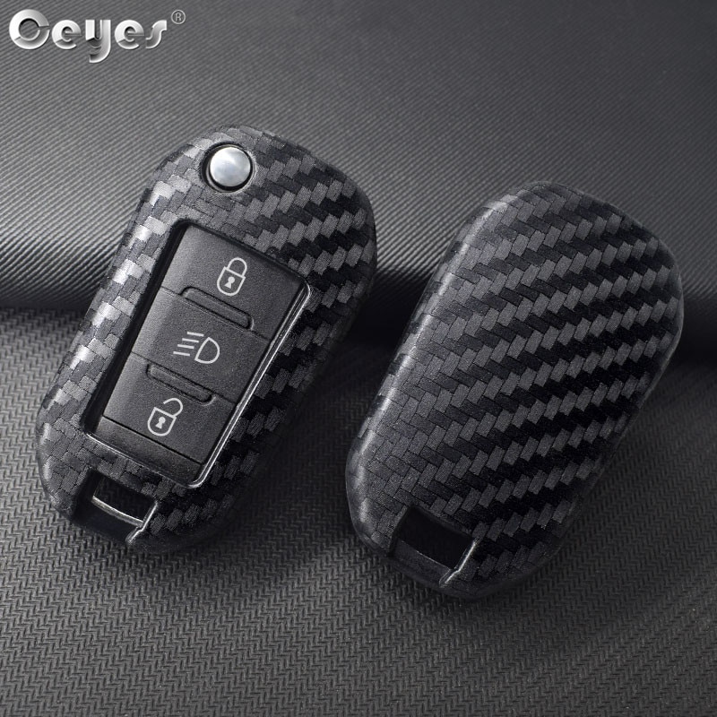Ceyes Auto Styling Siliconen Sleutel 3 Remote Cover Fob Case Voor Peugeot 3008 208 308 508 408 307 4008 voor Citroen C4 Accessoires