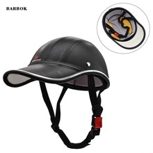 ABS PU Baseball Cap Motorfiets Half Helm Fiets Sport Scooter Half Helm Anti-Uv Veiligheid Hard Hat Gorras De beisbol