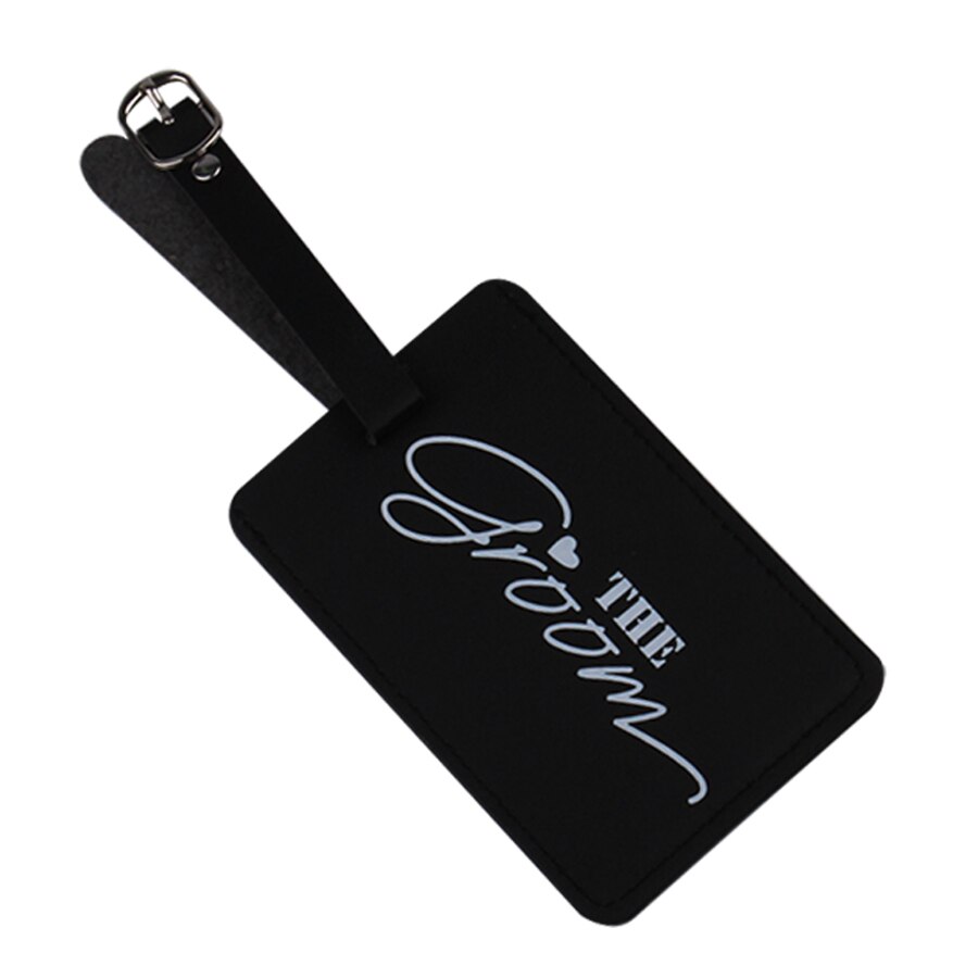 Sales Mr&Mrs Suitcase Luggage Tag Bag Pendant Travel Accessories Name ID Address Wedding VIP Invitation Label LT35B: Groom