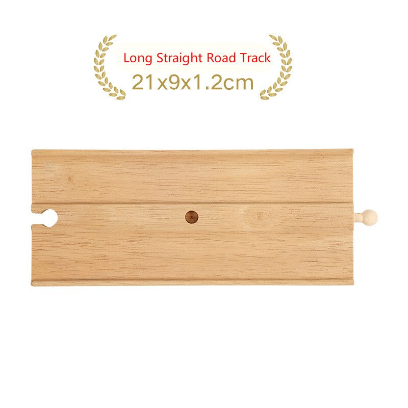 EDWONE-Two Way Road Track Marciapiede Legno Ferroviario Gru Treno Taxi Auto Slot Per Accessori Giocattolo Per Bambini Regali di Natale Fit THOM COME BIRO Giocattoli: Long Straight Track