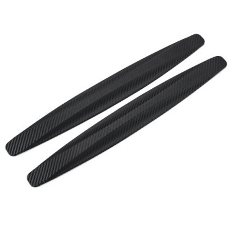 1Pair Protection Body Protector Rubber Sticker Car Bumper Protector Corner Guard Anti-Scratch Strips Sticker: Black