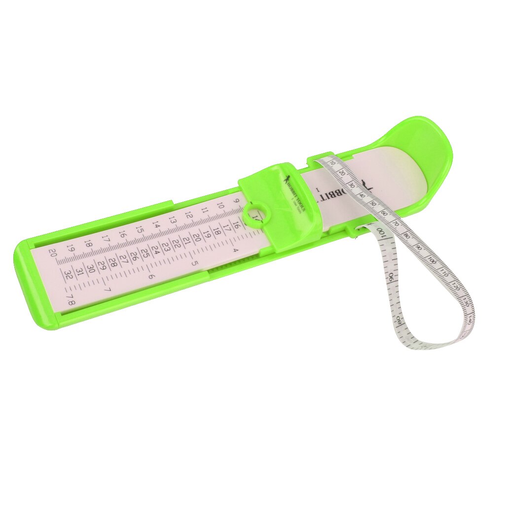 Toddler Baby Child Kids Foot Measuring Gauge Infant Child Shoe Measure Tool Size: Green