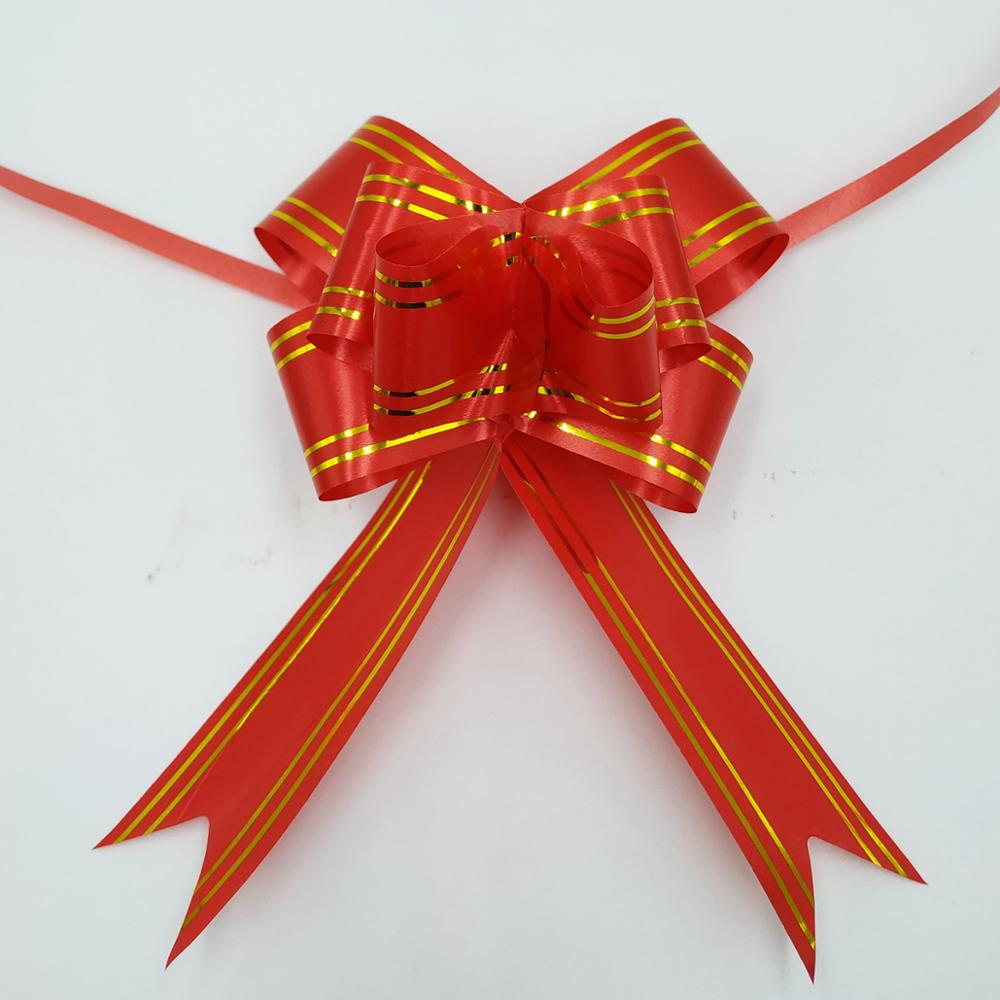 Wrap Pull Bow Confetti Bow Bow With Ribbon For Wedding Christmas Party Wrapping 4.5"Inch (20 Pcs): gules