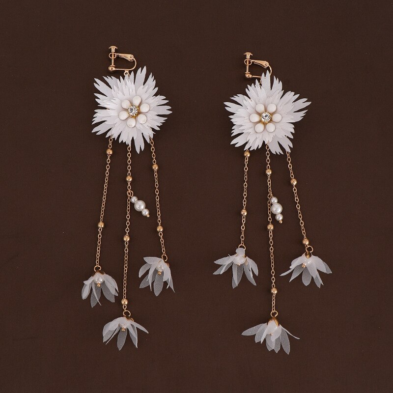 Medel – ensemble de trois pièces de bijoux de mariée, peigne à cheveux en fleur de cristal fait à la main, boucles d&#39;oreilles, ensemble de coiffure de mariage, offre spéciale: earring