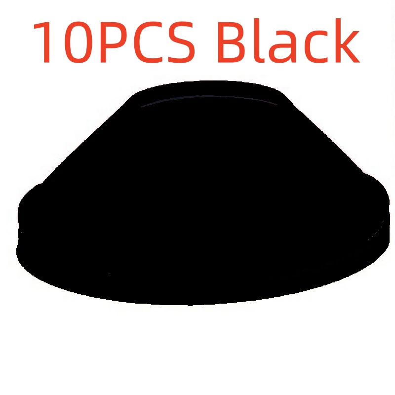 10 pçs conjunto de cone disco futebol agilidade treinamento pires cones marcador discos multi esporte treinamento espaço cones acessórios: Preto