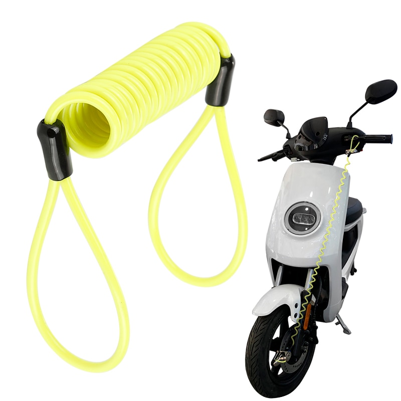 Motorrijwiel Bike Scooter Disc Lock Herinnering Kabel Security Tool Anti-Diefstal Motor Accessoires