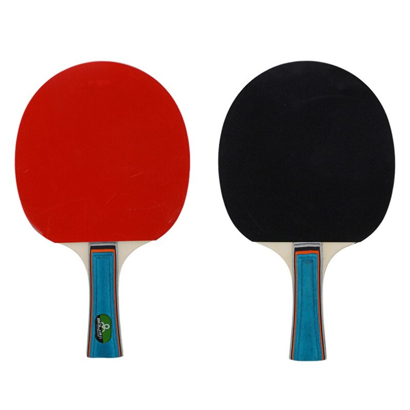 2 racket+3 Balls Carbon Fiber Table Tennis Rackets With Double Face Pimples Table Tennis Rubber Ping Pong Rackets