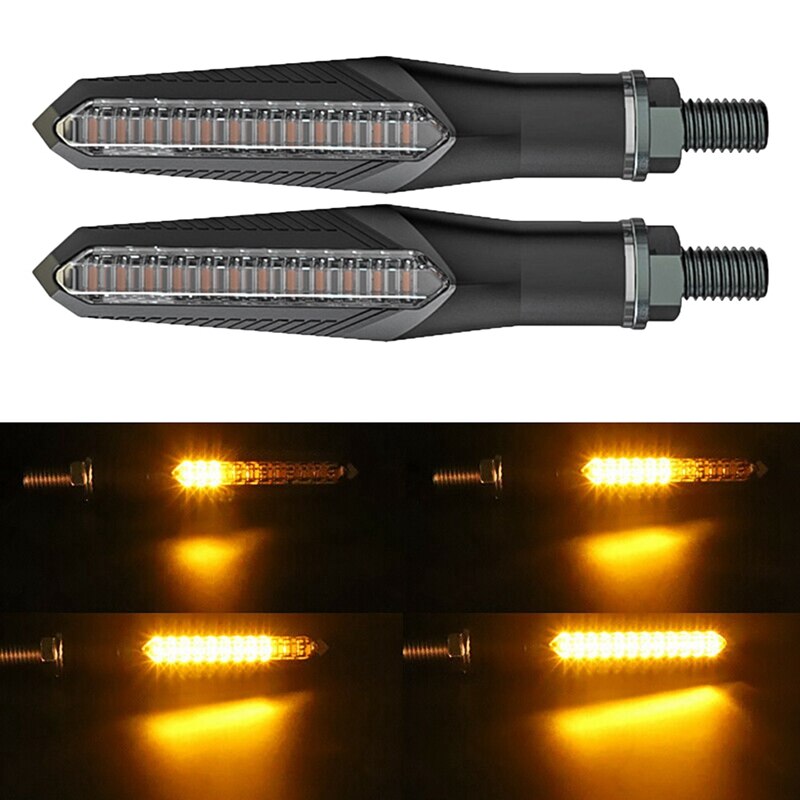 Universele Led Knipperlichten Voor Motorcycle Amber Lamp Achter Flashing Signaal Remlichten Voor Honda Yamaha 12V 4 Stuks