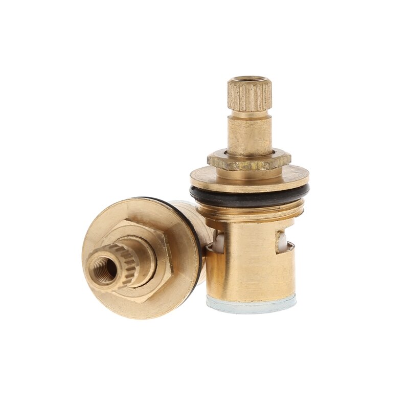 2 pçs padrão 1/2 cartucho de torneira cerâmica misturador água da válvula disco torneira interna trimestre vez cartuchos