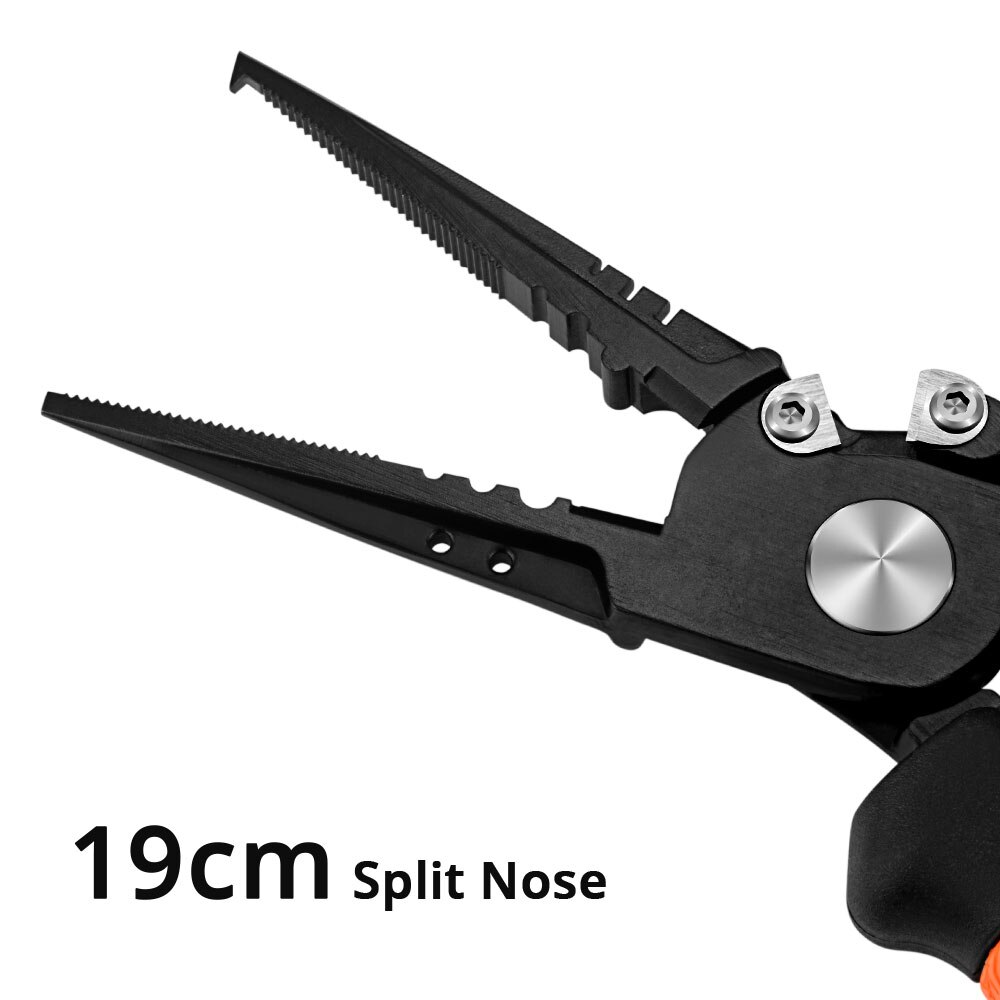 KastKing Speed Demon Pro Fishing Pliers 420 Stainless Steel Fishing Tools Saltwater Fishing Gear Tungsten Carbide Cutters: Orange