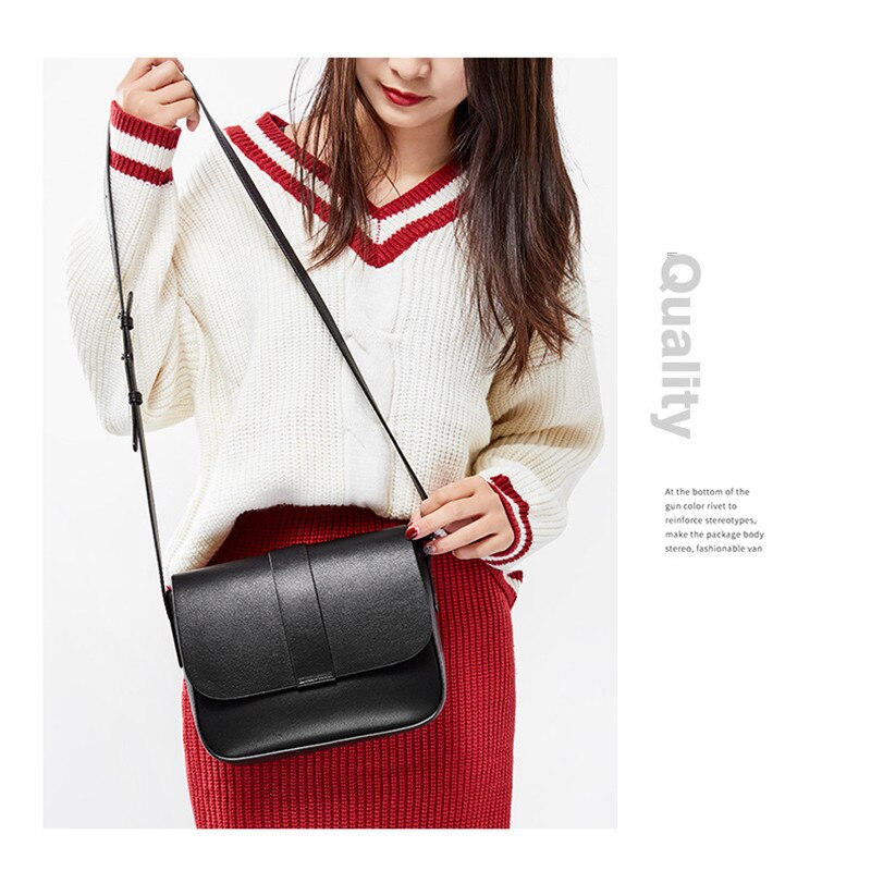 Style Feminine Style Retro Texture Small Square Bag Single Shoulder Bag Messenger Bag Lady Bag