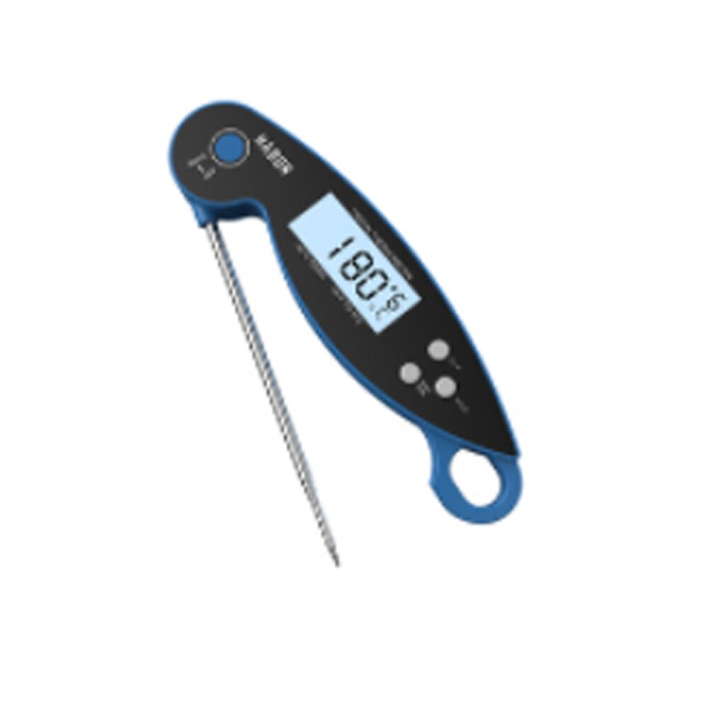 Habor Food Thermometer Digital Kitchen Thermometer Meat Water Milk Cooking Probe BBQ Electronic Oven Waterproof Kitchen Tools: Blue