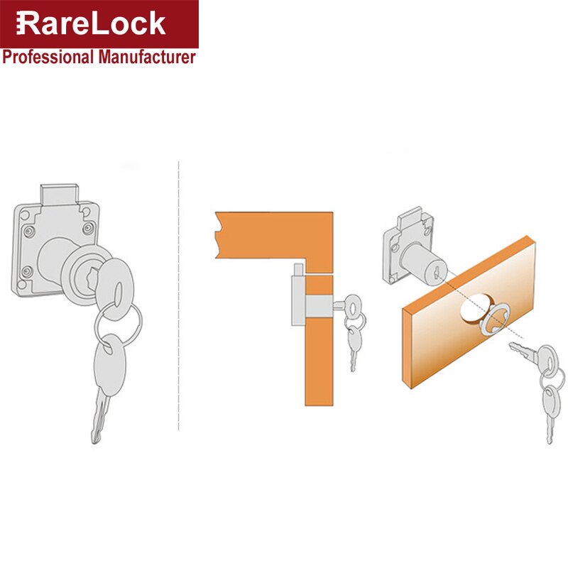 Drawer Lock Computer Keys 22 32mm for Home Mailbox Office File Cabinet School Locker DIY Furniture Hardware Rarelock MS387 a