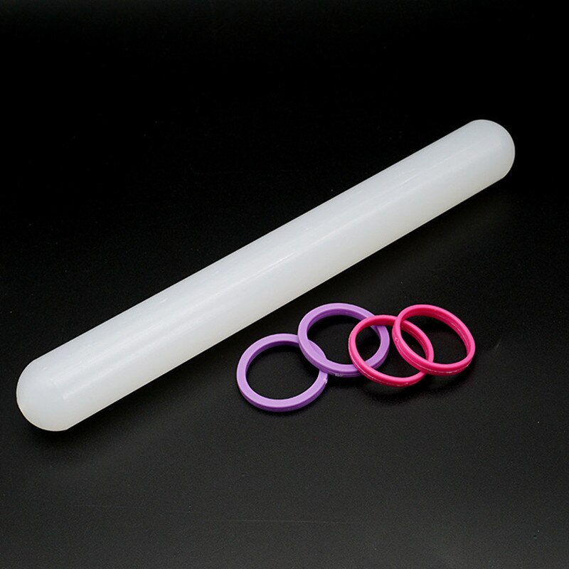 Wit 22cm non-stick Glide Fondant Rolling Pin Fondant Taart Deeg Roller Decorating Cake Roller Ambachten Bakken Koken tool