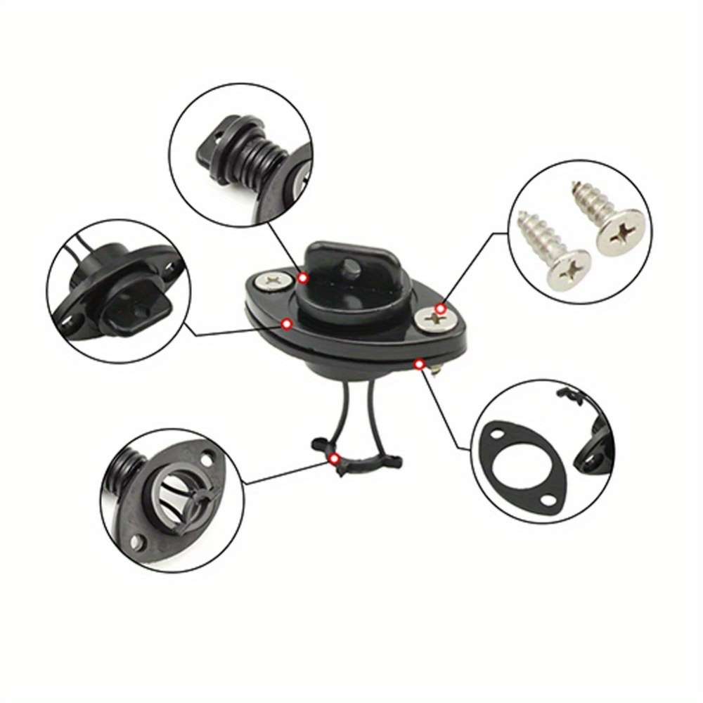 1PC Marine Drain Plug Nylon Oval Transom Bung Hull Hole Drainage Sealing Plugs For Kayak Canoe Peddle Marine Boat Accessories