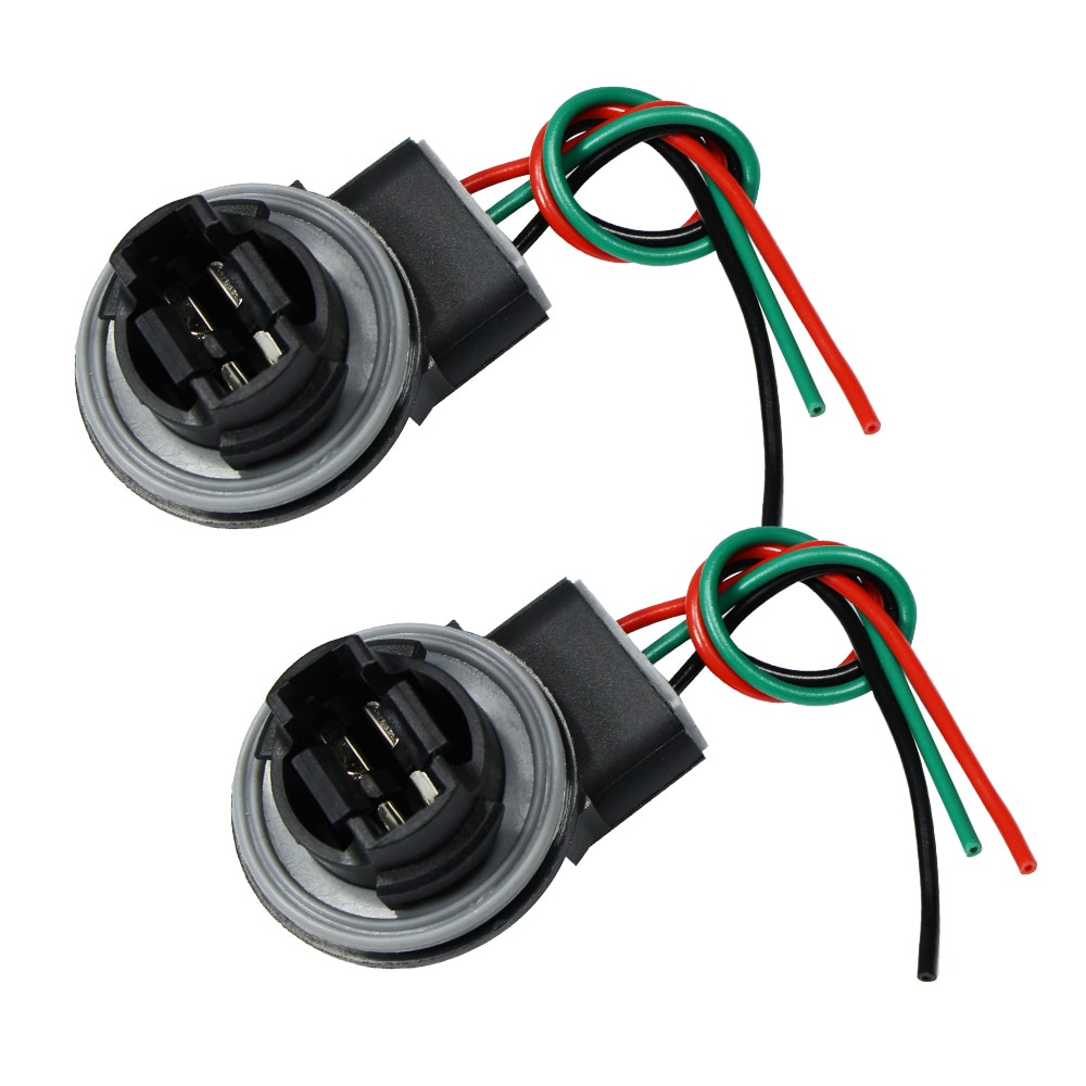 YUNPICAR 3157 T25 Kabelboom Sockets Adapter Voor Led-lampen Knipperlichten Remlichten 2Pcs