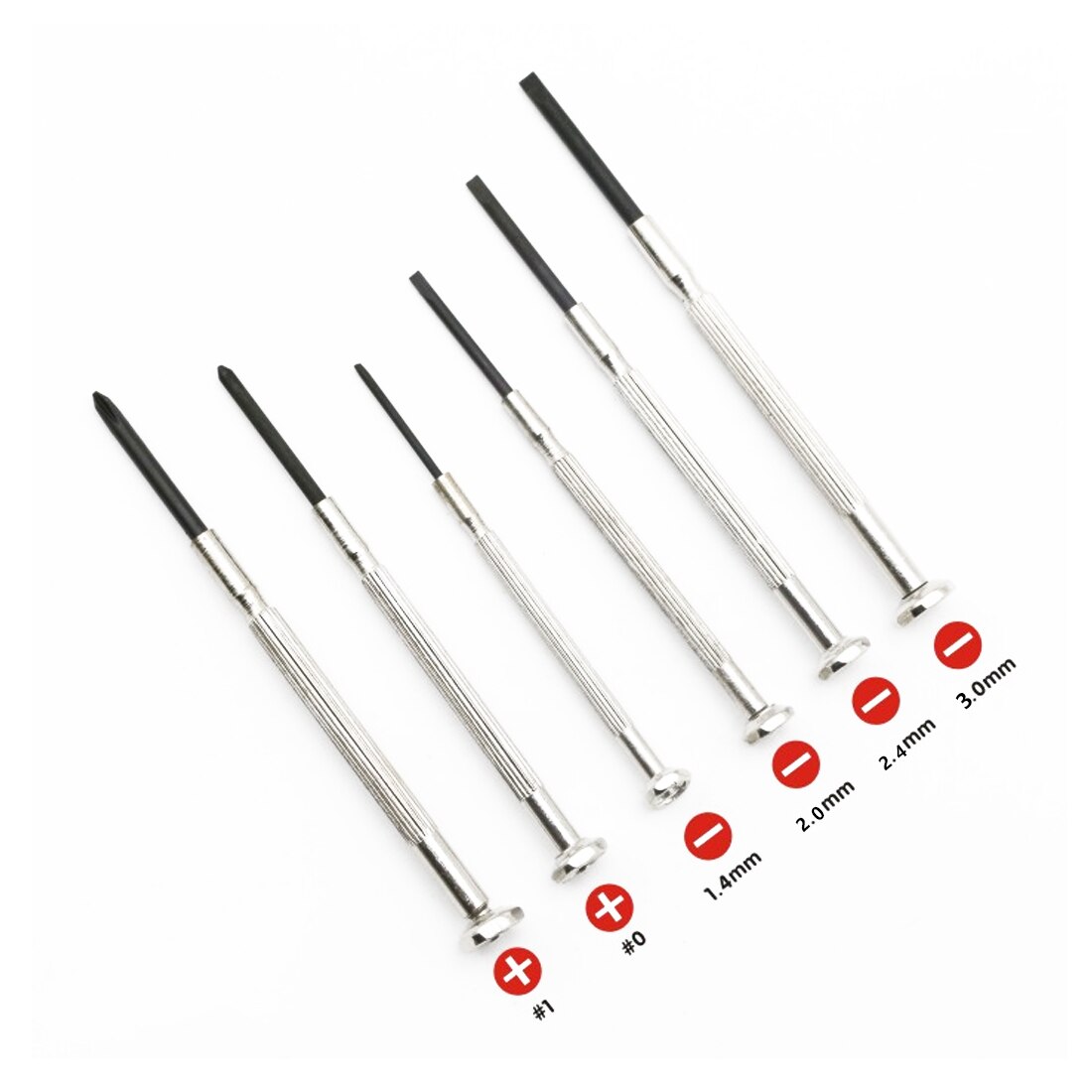 Precision Multifunction Mini Small Screwdriver Set with Slotted Phillips Bits for Watch Glasses Screw driver Repair Tools 6PCS: Default Title
