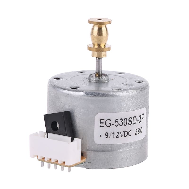 EG530SD-3F DC5-12V 3-Speed 33/45/78 RPM Adjustable Metal Turntables Motor Copper Sleeve Motor for Turntable Record Player: Type B