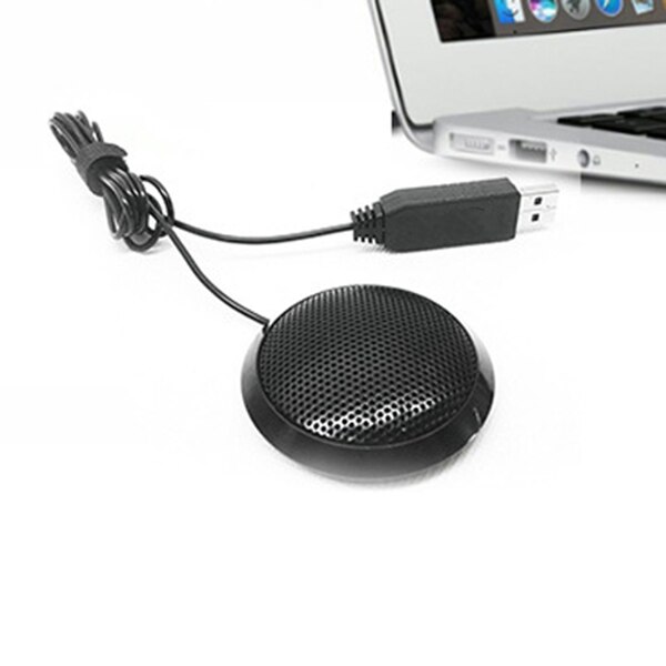 USB 360 ° Omnidirectional Computer Microphone High Sensitivity Plug Play Portable Computer Desktop Meeting Microphone