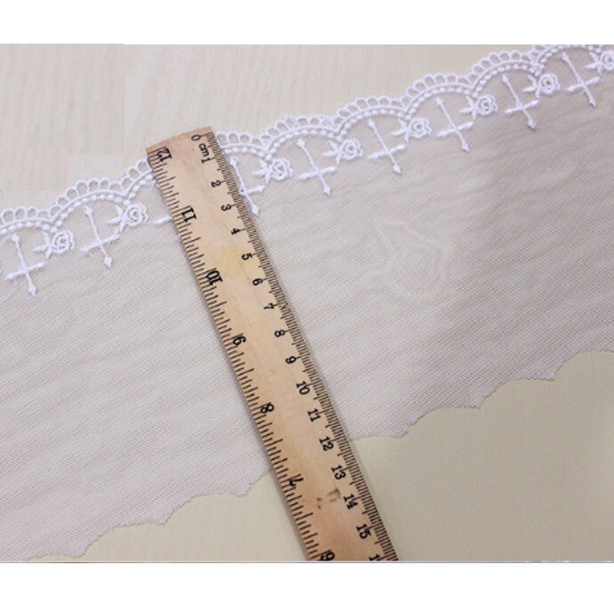 Robe-rideau en dentelle brodée, longueur 1 m, largeur: 12cm, dentelle croisée, Crochet, vêtements, SS-1022
