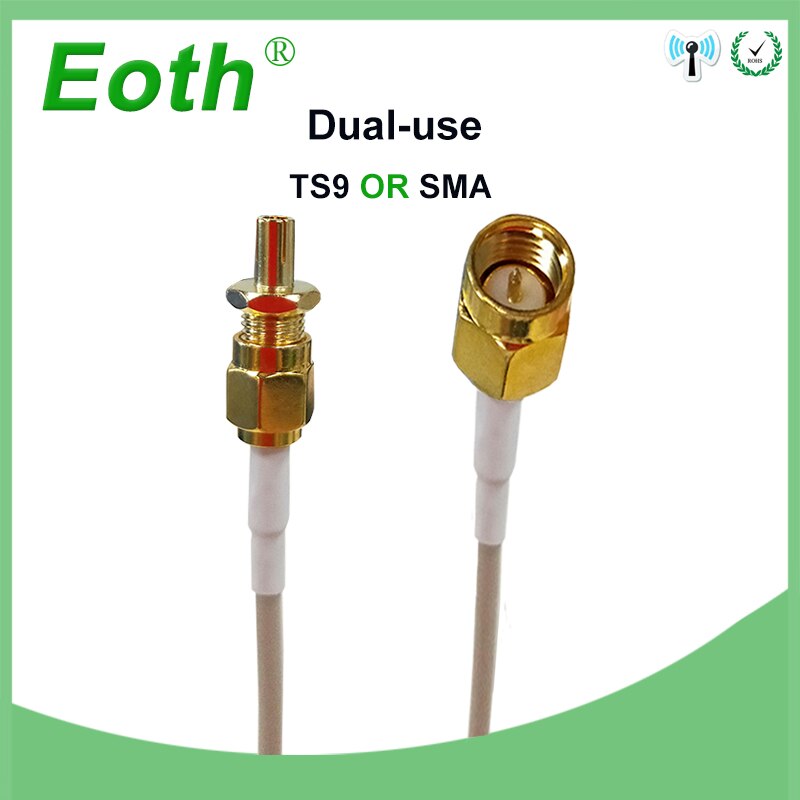 Eoth 3G antena 4G LTE 22dbi SMA męnarty TS9 złącze 2.8M kabel wifi antena dla Huawei 3G 4G LTE modem antena antena