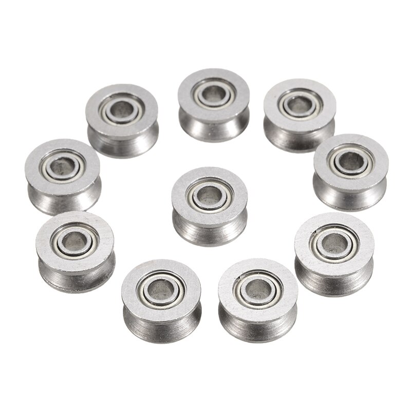 10 st/set u spårkullager kolstål kullager hårdvara 4 x 13 x 6mm