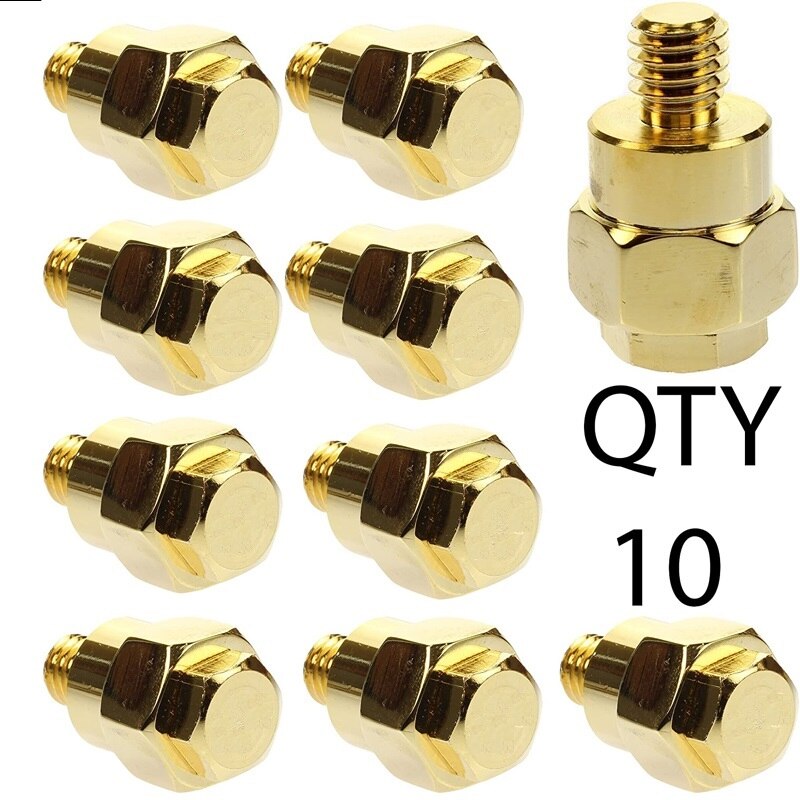 Latón chapado en oro macizo para Terminal adaptador de batería de poste lateral GM, Terminal positivo o negativo: Lavanda