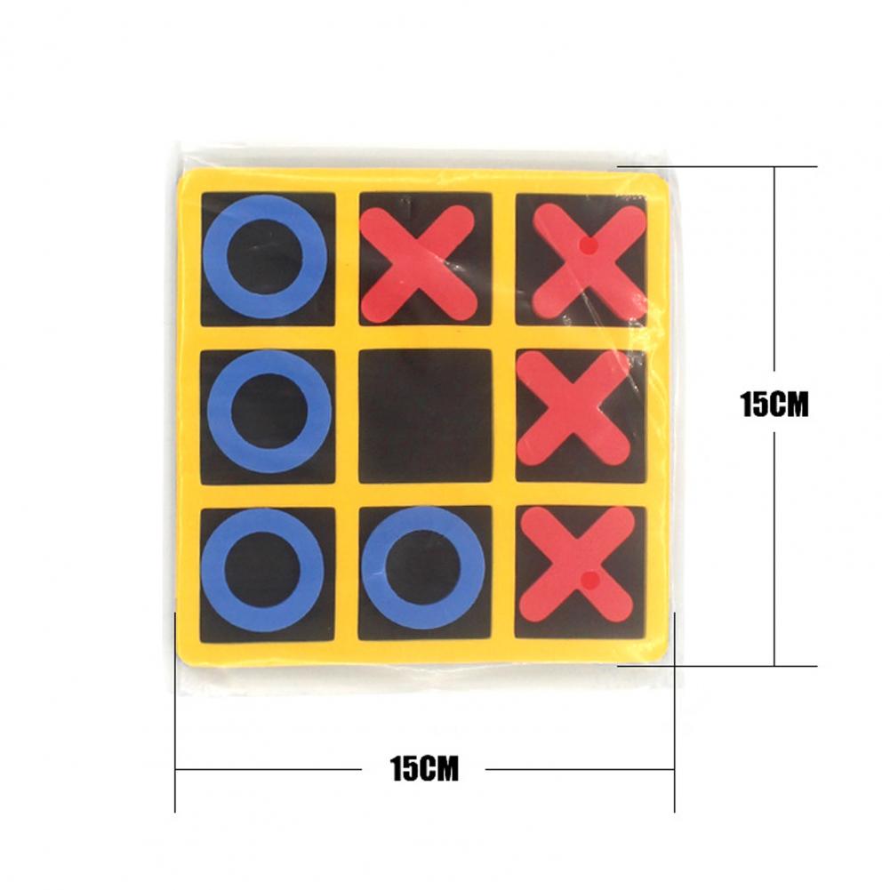 75% Discounts ! 1Set Tic-Tac-Toe Competitive Skill Parents-children Connection EVA Kids Tic-Tac-Toe Game for Family Gathering