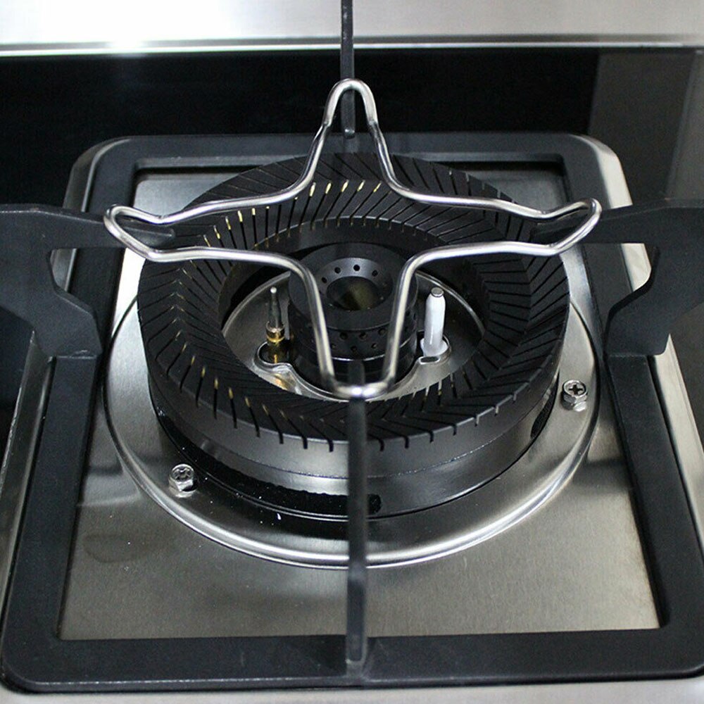 15cm de aço inoxidável fogão a gás placa do anel fogão redutor café pote suporte trivet quente moka prata panelas pequeno pote suporte cozinha