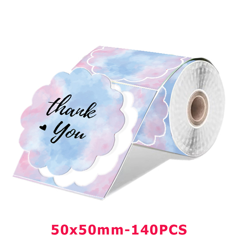M110 Color Transparent Thermal Adhesive Label Roll,suit for phomemo M110/M200/M120/M220 E210 P50 DETONG P1