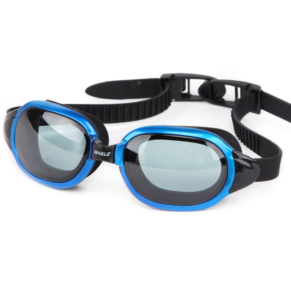 Whale cf8600 Anti-Fog UV Swimming goggles brands Men Women Waterproof silicone Swim glasses Eyewear with box: blue