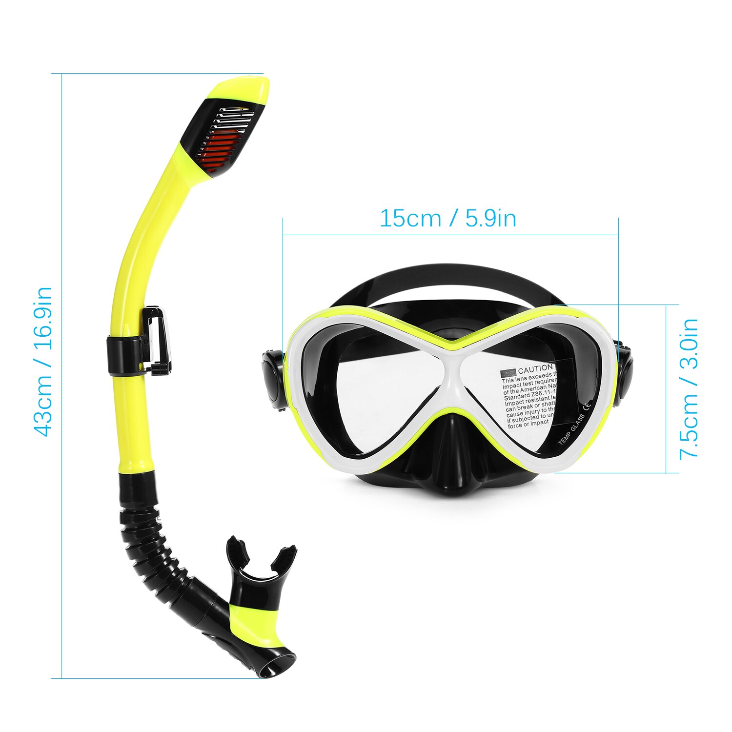 Scuba Diving Mask Silicone Mask Snorkel Anti-fog Diving Mask Snorkel Full Dry Tube Underwater Swim Equipment